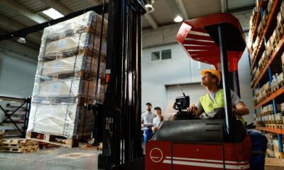 forklift sitting
