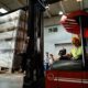 forklift sitting