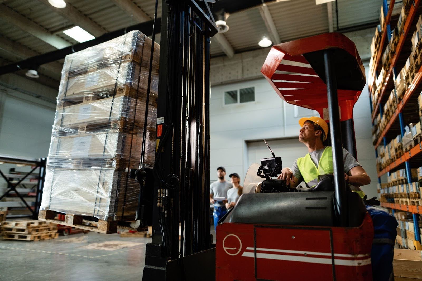forklift sitting